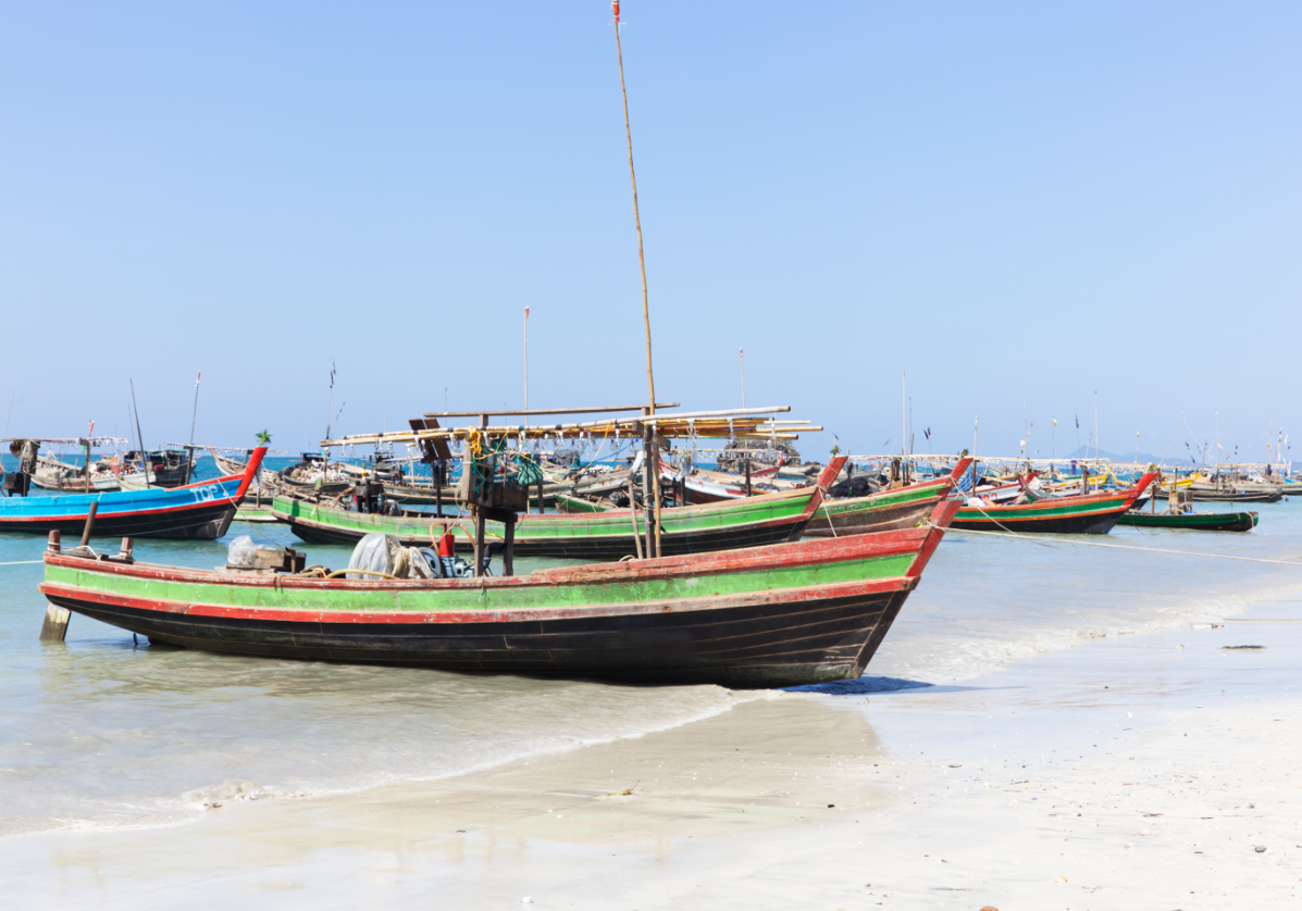 Excursion en bateau en mer d'Andaman