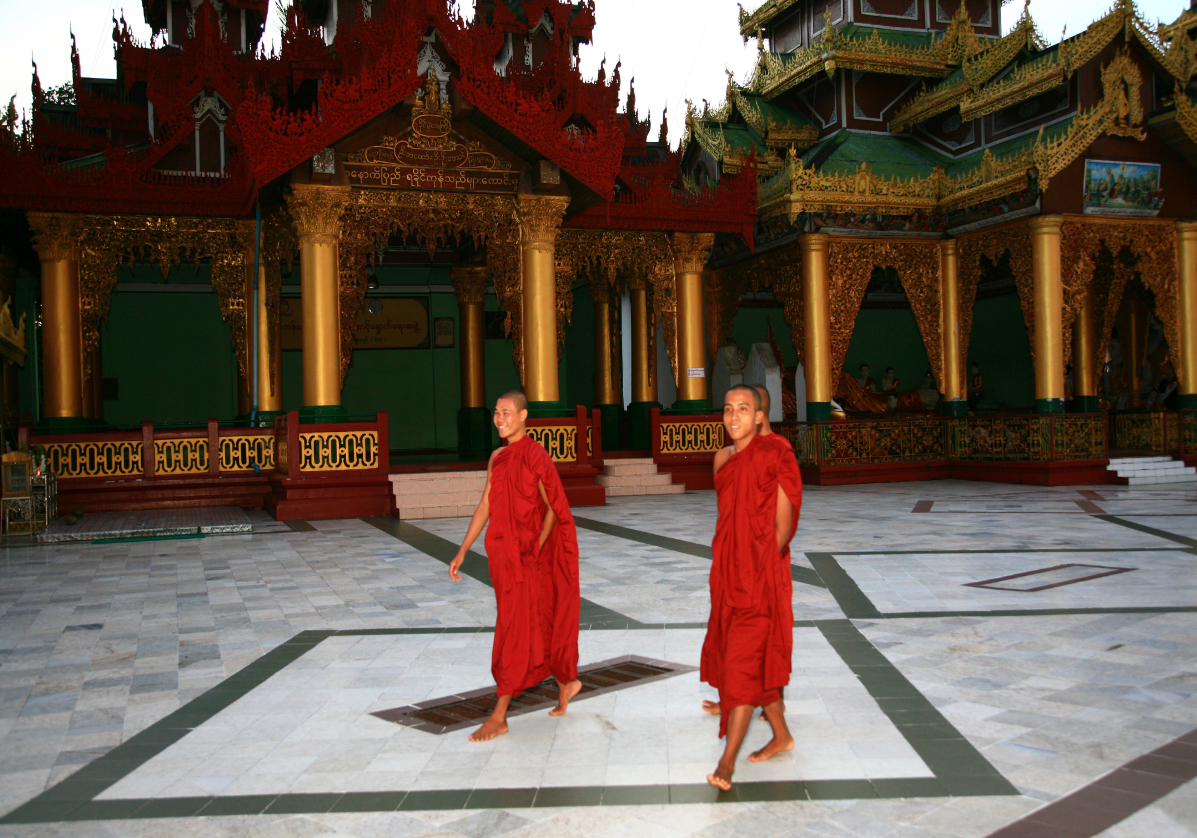 Rencontre avec les moines birman