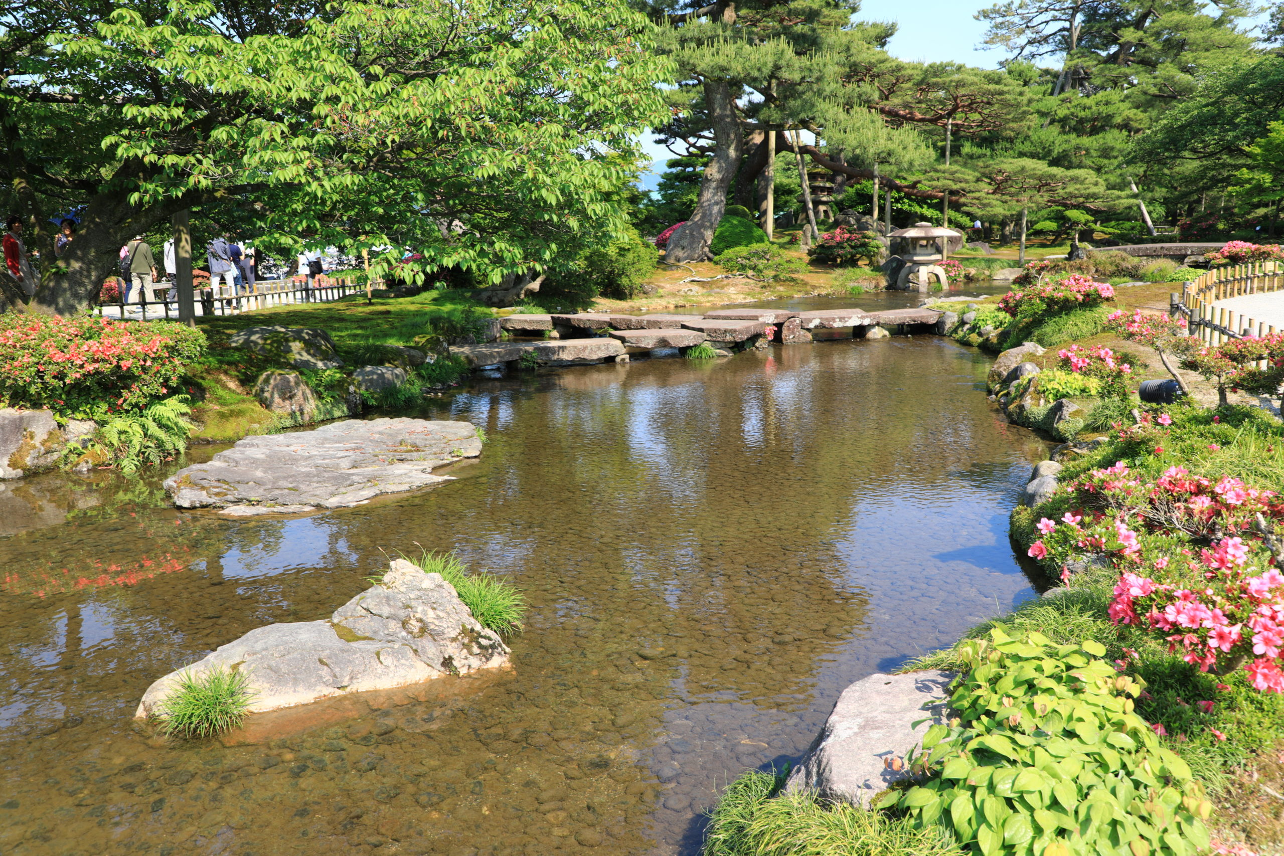 Le jardin Kenroku-en à Kanazawa