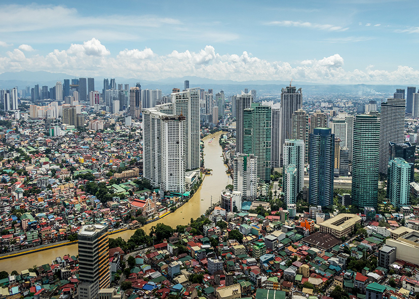 Vol retour sur Manille, la capitale