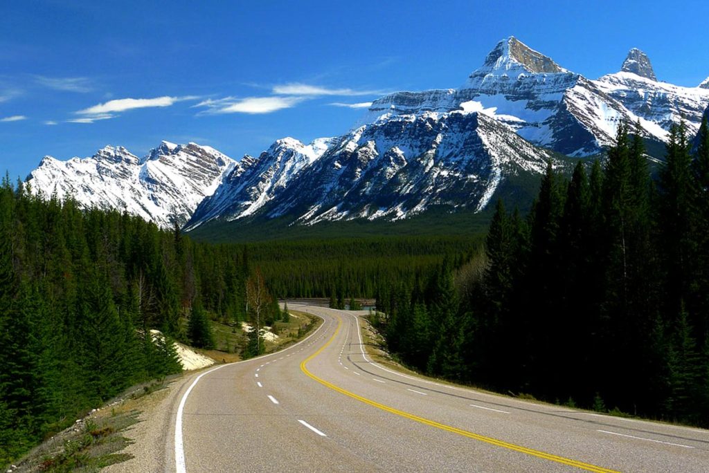 Route pour le parc Wells Gray 