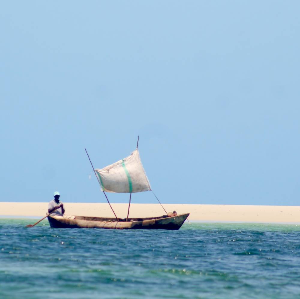 Plage de rêve sur l'ile de Funzi, vacances plage à Mombasa au Kenya avec Nirvatravel