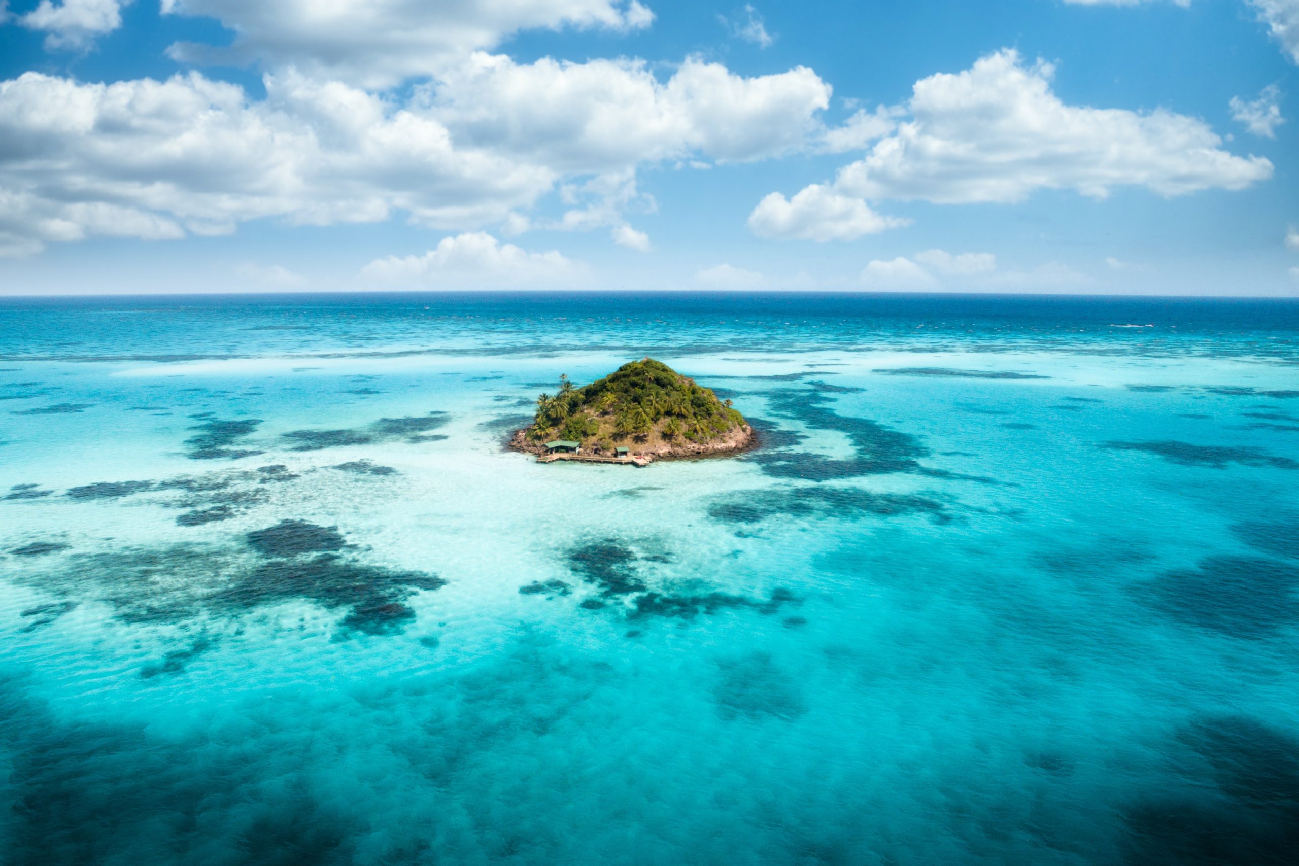 Lagon sur l'ile de Providencia, séjour de luxe en Colombie avec Nirvatravel