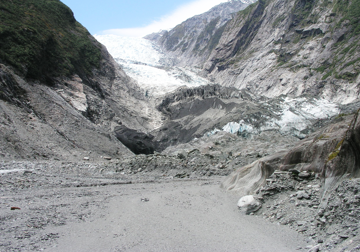 Marche sur le glacier Franz Josef