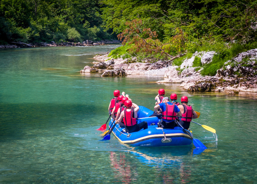 Activité rafting sur la rivière Tara