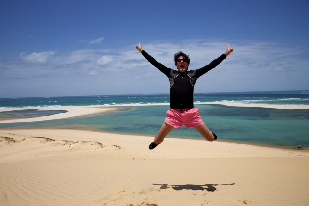 Dunes de sable que l'ile de Bazaruto, plongée au Mozambique avec Nirvatravel