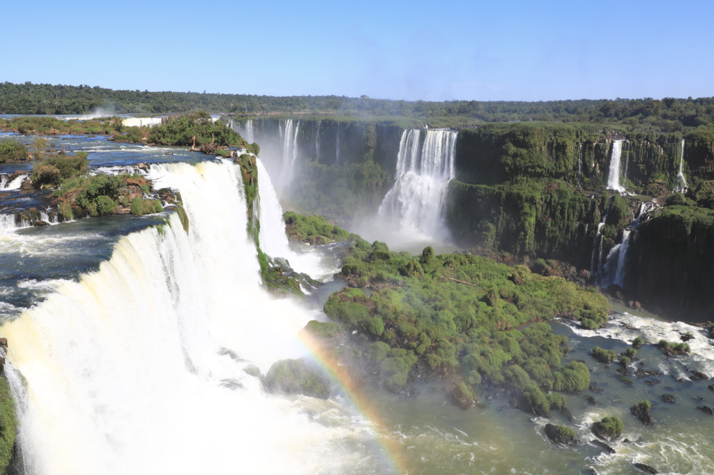 Panorama sur les chutes d'Iguazu côté brésilien