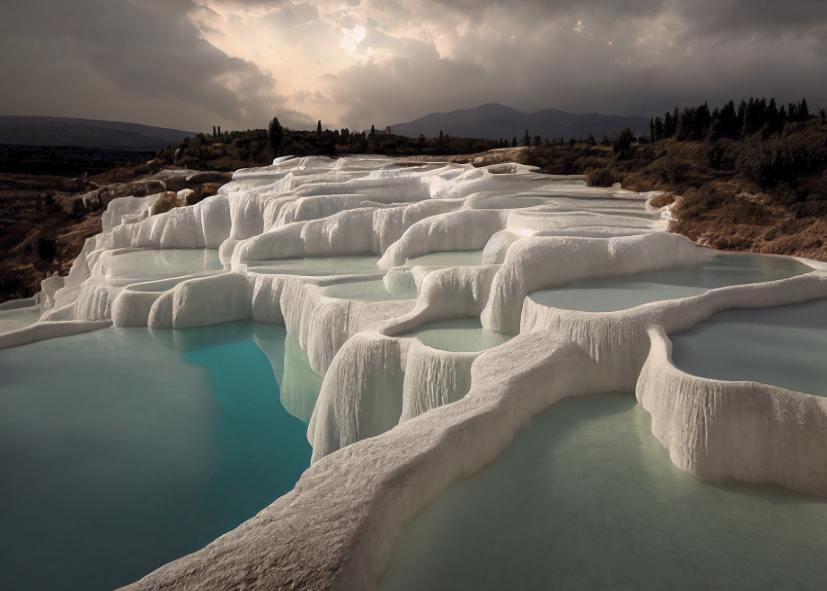 Cascades de sel de Pamukkale en Turquie, Nirvatravel voyage