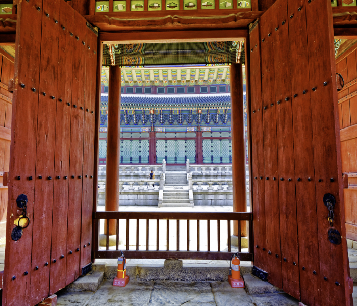 Entrée du temple à Séoul en Corée du Sud, Nirvatravel