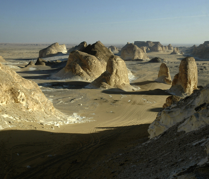Oasis de Baharyia dans le désert égyptien