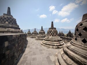 Temple bouddhiste de Borobudur en Indonésie