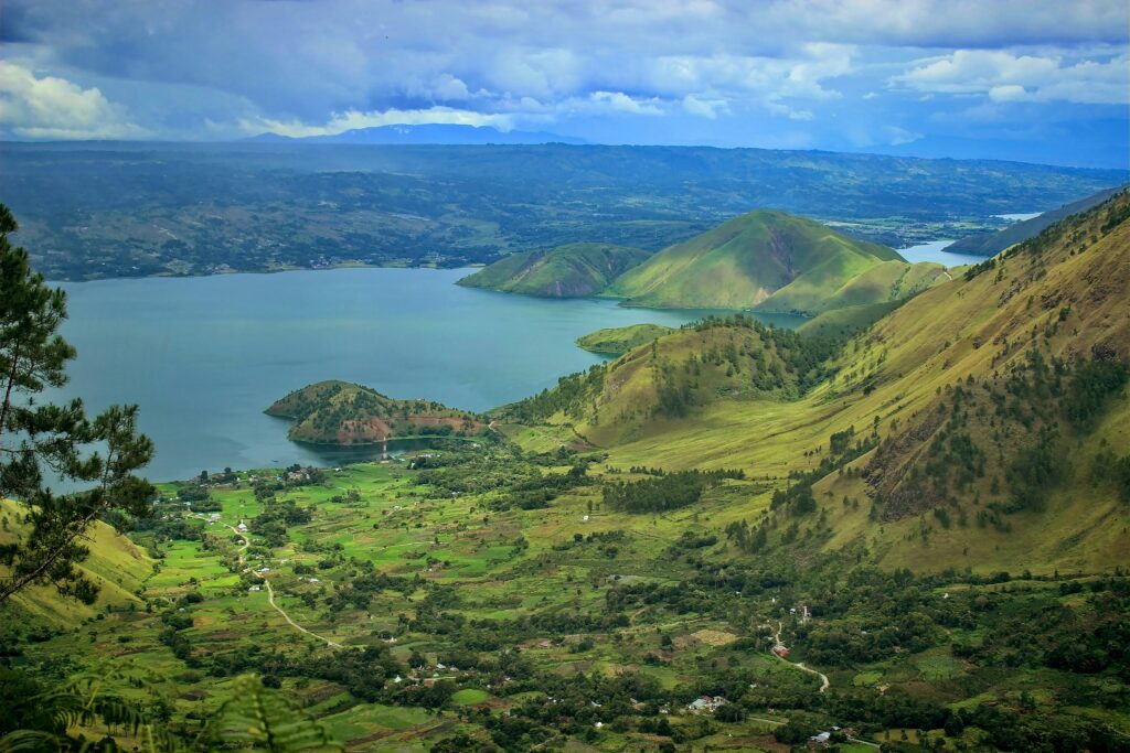 Lac Toba en Indonésie